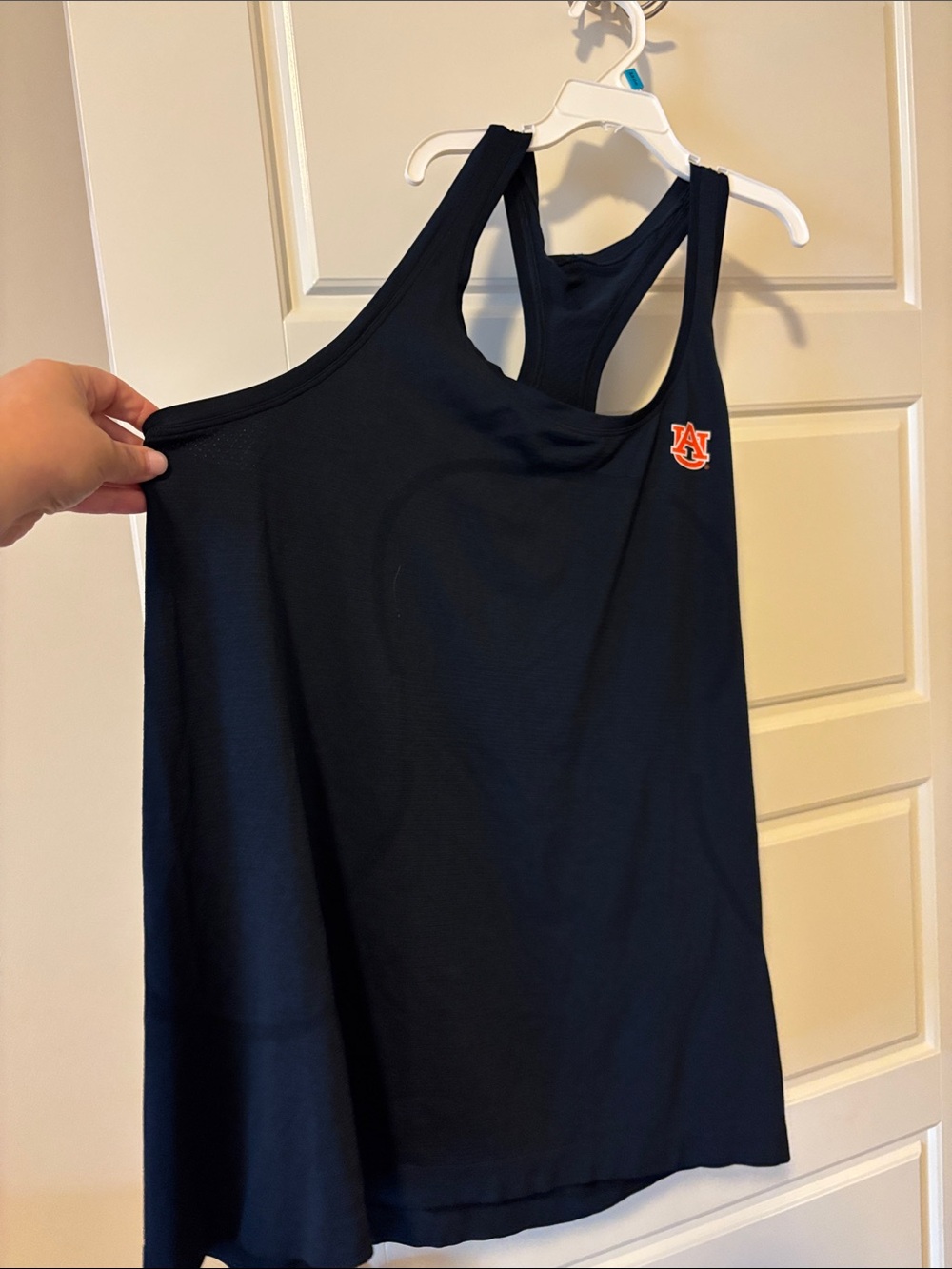 lululemon athletica Navy Racerback Tank with Auburn Logo-hip length
